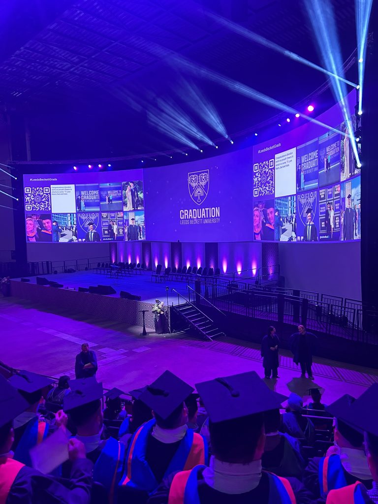 Kieran Dix at his graduation from Leeds Beckett University
